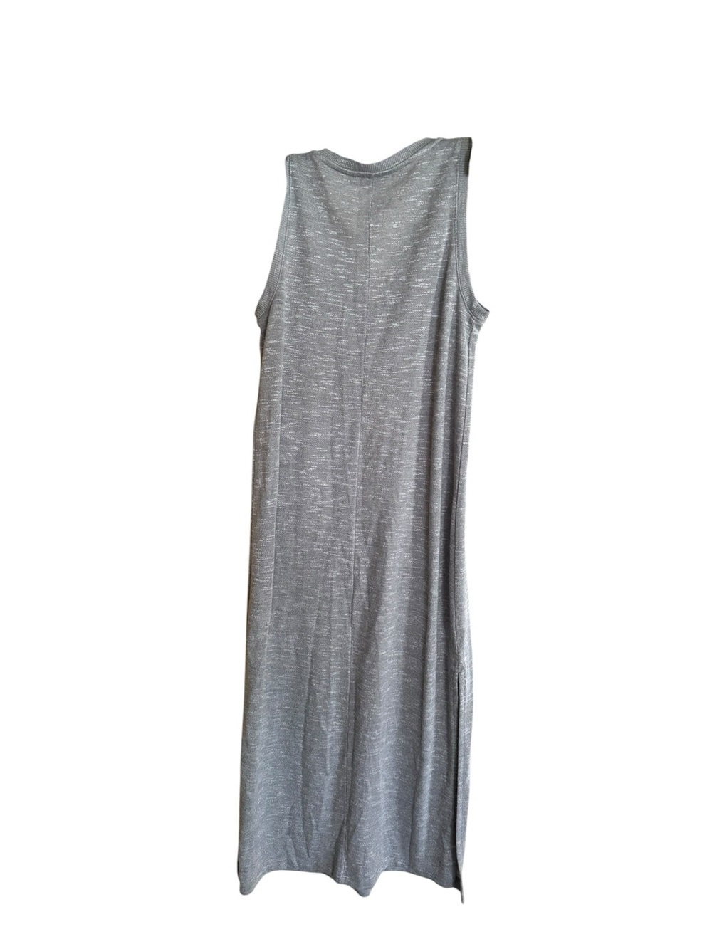 PAIGE Sleeveless V-Neck Side-Slit Midi Dress in Light Gray Size XS - Picture 6 of 7